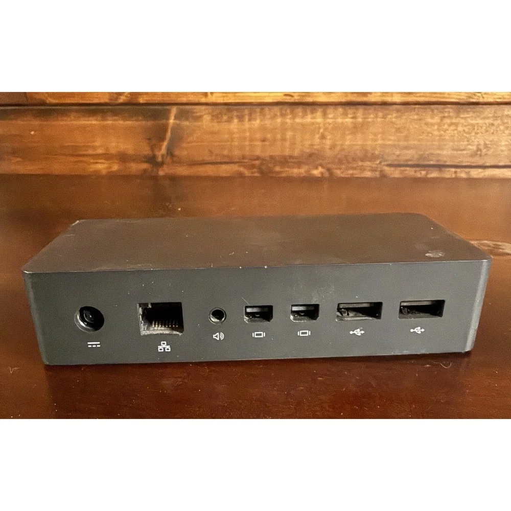 Microsoft Surface Dock 1 Model 1661 Black Port Replicator No Power Supply